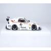 Inno Models RX7 (FD3S) LB-Super Silhouette RHD (Right Hand Drive) #41 White with Stripes and Graphics 1/18 Model Car view 2