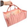 Abaodam Portable Diaper Organizer with Generous Capacity Stylish Nursery for Essentials Multi-functional Storage Basket for Diapers and Wipes for Travel and Home Use view 4