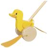 goki 54846 - Ellie Duck - Cheerful Wooden Running Toy with Waddling Gear view 2