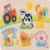 Steckpuzzle Auf dem Bauernhof: 30 x 21 x 2,4 cm, Holz, 6 Teile, per Stck view 1