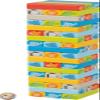 goki 56297 - Wobble Tower with Animal Motifs and Wooden Motif Cube - 55 Piece Skill Game for Children view 2