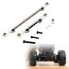 2 Pieces Steering Links Adjustable Servo Links High Strength RC Pull Rod Tie Rod for H12Y H12Y+ 1/12 RC Car Modification, Argent view 4