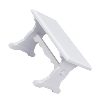 BESPORTBLE 1pc Mini Study Desk Decorative White Scene Table for Dollhouse Photography Props and Classroom Use