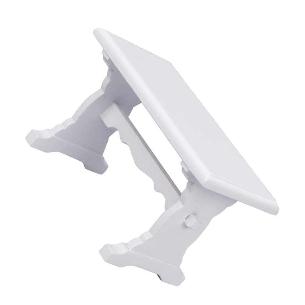 BESPORTBLE 1pc Mini Study Desk Decorative White Scene Table for Dollhouse Photography Props and Classroom Use