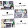 BESPORTBLE 1pc Mini Study Desk Decorative White Scene Table for Dollhouse Photography Props and Classroom Use view 2