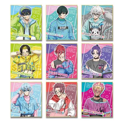 Blue Rock TMAN-B002-m99 Trading Mini Shikishi, 9 Pieces, Illustrated Decorative Pop Version