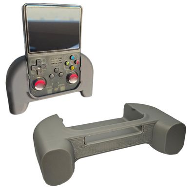 3D Printed Grip Handle for R36S Game Console Holding Handle DIY Handheld Grip Ergonomic Handle Holder for R36S (Gray)