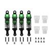 4Pcs Oil Filled Type Metal Shock Absorber with Shock Tower for WPL C14 C24 MN D90 D91 MN99 99s RC Car Adjustable Upgrade Parts(Green) view 1