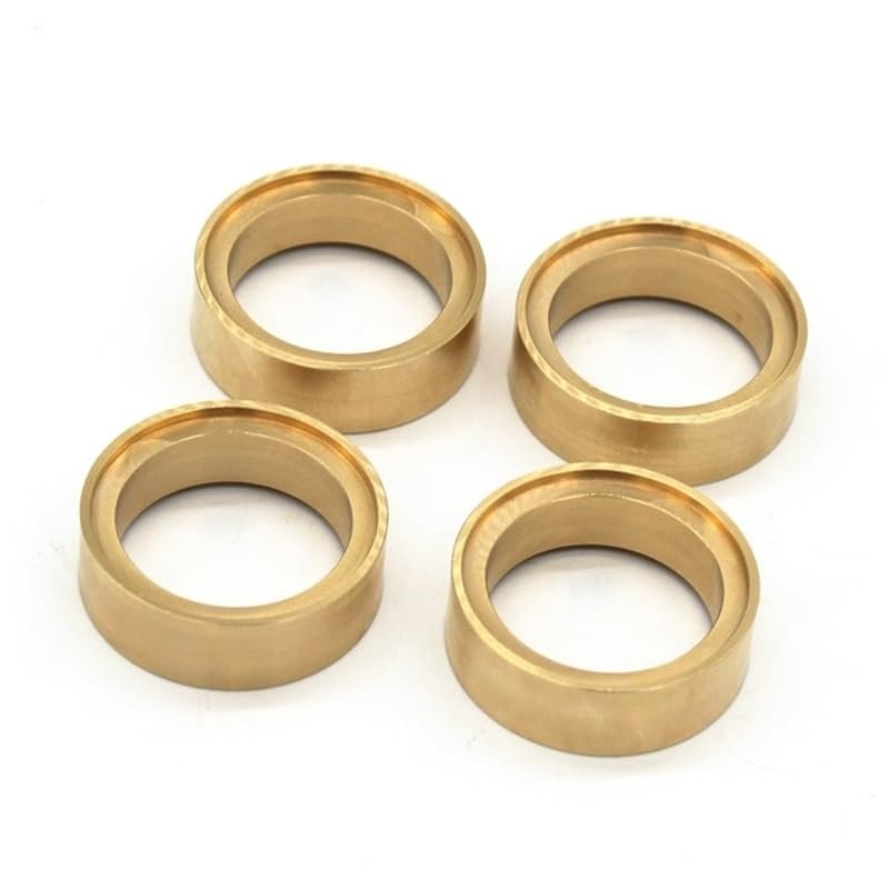 4PCS Brass Beadlock Wheel Rim Ring Counterweight for 1/18 FMS Toyota Fj Cruiser Land Cruiser RC Car Upgrade Parts