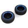 2Pcs Wasteland Tyres and Wheel Hub Set for 1/5 Hpi Km Baja 5S/SLT/V5 LOSI 5IVE T Rc Car Parts- 180X70mm(Blue) view 3