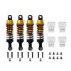 4Pcs Oil Filled Type Metal Shock Absorber with Shock Tower for WPL C14 C24 MN D90 D91 MN99 99s RC Car Adjustable Upgrade Parts(Gold) view 1