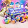 12 Pack Galaxy Slime Balls  Valentines Slime Party Favors, Non-Sticky, Soft Slime Kit for Classroom Prizes,Stocking Stuffers, Goodie Bag Stuffers,Easter Basket Stuffers for Kids view 3