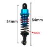4Pcs Oil Filled Type Metal Shock Absorber with Shock Tower for WPL C14 C24 MN D90 D91 MN99 99s RC Car Adjustable Upgrade Parts(Black) view 2