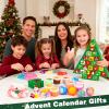 Christmas Advent Slime Set, includs 18 Slimes & Charms, 24-Day Countdown Gift Box, DIY Sensory Toys for Kids, Stocking Stuffers & Party Favors, Slime Kit Xmas Gifts for Classroom Rewards,Ages 3+ view 4