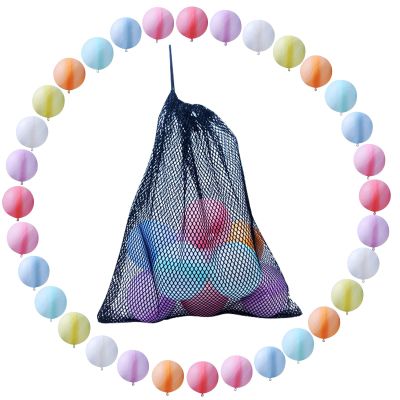 16 Pcs Reusable Water Balloons with Mesh Bag, Quick Fill & Self-Sealing Water Balloons for Kids Outdoor Backyard Summer Activities Water Games