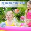 16 Pcs Reusable Water Balloons with Mesh Bag, Quick Fill & Self-Sealing Water Balloons for Kids Outdoor Backyard Summer Activities Water Games view 3