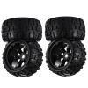 RC Upgrade Parts for Traxxas for Maxx for E-Revo for Revo 3.3 for JLB for Cheetah for Monster 1/8 Scale 4pcs 17mm Hex RC Truck Tires and Wheels Set Glued(150MM*90MM-1) view 4