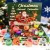 Christmas Slime Kit - Slime Party Favors for Kids, Xmas Stickers & Charms, Christmas Stocking Stuffers for Kids, Super Soft, Non-Sticky, DIY Surprise Slime for Girls & Boys view 2