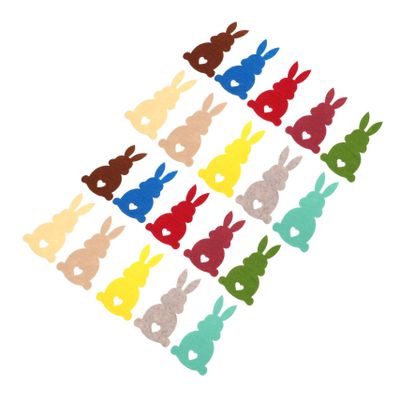 Abaodam 20pcs Colorful Bunny Money Holders Cute Rabbit Cash Holders for Easter Basket Fillers Boy Girl Surprise Gifts Fun Table Decorations for Parties and Celebrations