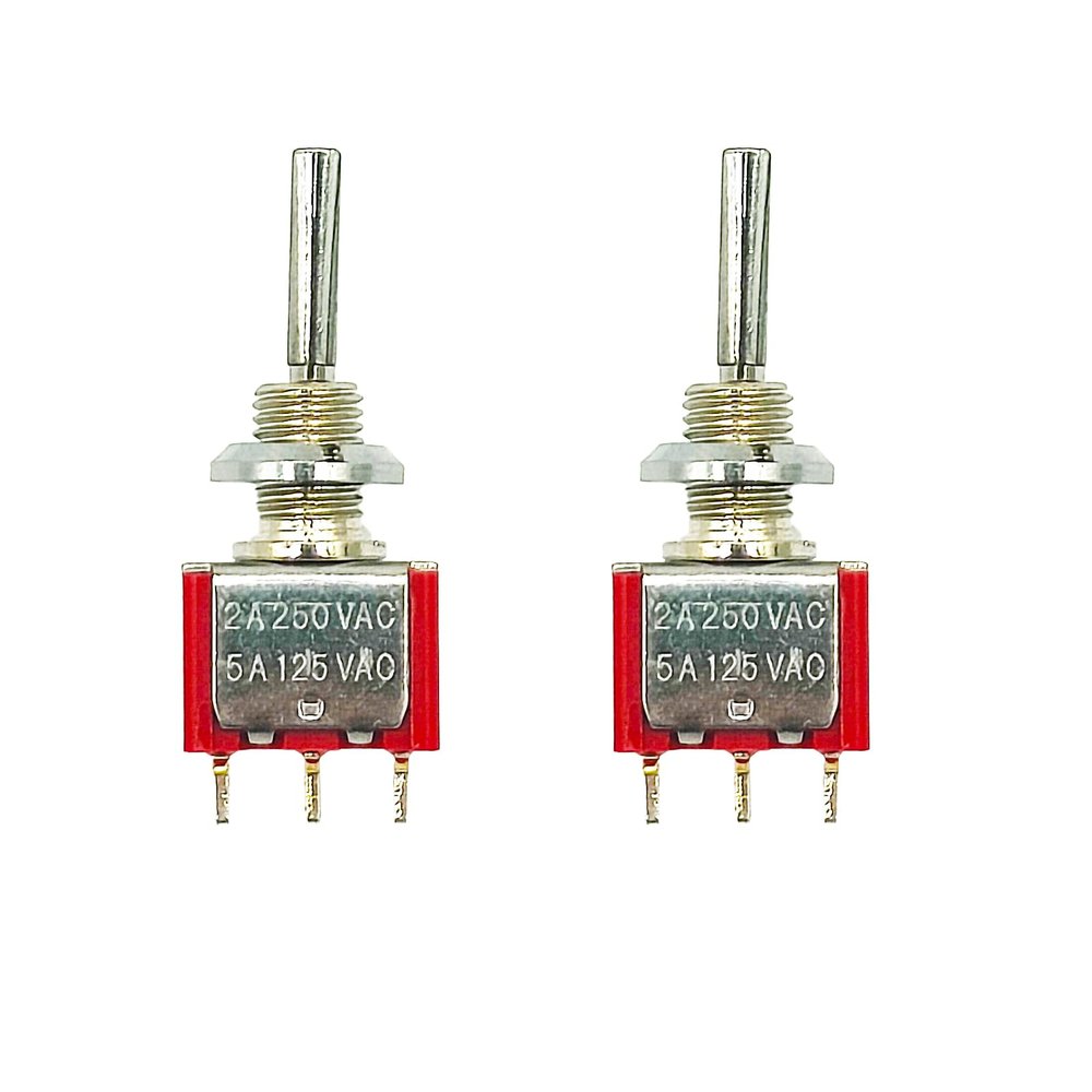 ZHUOYUEFSC 2PCS RC Transmitter 3 Positions and 2 Positions Long and Short Toggle Switch for Taranis X9D Plus Radiomaster TX16s Jumper T12 Spektrum DX8 gen2 NX10 Replacement (3 Positions Short)