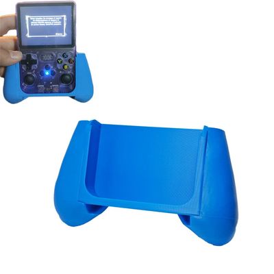 3D Printed Grip Handle for R36S Game Console Holding Handle DIY Handheld Grip Ergonomic Handle Holder for R36S (Blue)