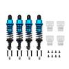 4Pcs Oil Filled Type Metal Shock Absorber with Shock Tower for WPL C14 C24 MN D90 D91 MN99 99s RC Car Adjustable Upgrade Parts(Sky Blue) view 1