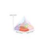FELTECHELECTR Pyramid Optical Glass Prism Decorative Ornament with Storage Box for Home Decor High Light Transmittance Beam Splitting Demonstration Friends and Family view 2