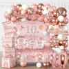 10th Birthday Decorations for Girl, Double Digits Birthday Girl 10 Years Old Double Digits I'm 10 Banner Balloons Garland Arch Backdrop Sash Plates and Napkins Set Ten Birthday Party Supplies view 1