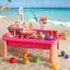 NIPLOOOW Kitchen Sink Toys Toddlers 3-5, Play Sink with with Electric Water Pump, Water Table for Kids Ages 4-8, Fishing Game Outdoor Toys Pretend Role Play Toys for Boys Girls 3 4 5 6 7 8 view 2