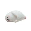 Furry Chubby Seal Squishy Squeezable Anxiety Stress Relief Sensory Fidget Toy (White) view 1