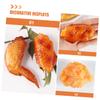 BESPORTBLE 4Pcs Lifelike Artificial Fake Food Realistic Simulation Chicken Legs Wings and Model for Display Decoration and Photography Props view 4