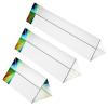 Adorylla 3pc Equilateral Crystal Prisms Set, 2.5 inch,4 inch and 6 inch Lengths Crystal Triangular Prism Optical Prisms Glass Physics Teaching Refracted Light Spectrum Rainbow Maker Photography Props view 1