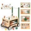 Joyreal Wooden Baby Walker - 9-in-1 Baby Push Walker with Activity Cube, Push Activity Walker for Boys and Girls, Sit-to-Stand Learning Walker Activity Center, Speed & Height Adjustable view 1