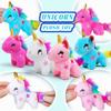 4 Pack Unicorn Stuffed Animal Plush Toys for Kids, Cute Unicorn Plushies, Kawaii Plush Toys, Small Valentines Day Stuffed Animals for Christmas Decorations, Home Decor, Kids Prizes view 3