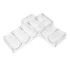 Abaodam 2Pcs Clear Acrylic Poker Chip Trays Capacity Chips Storage Case Transparent Chips Organizer for Home Parties and Events Chip Display Rack view 1