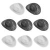 PATIKIL Mini Cowboy Hats, 8 Pcs Miniature Western Cowboy Hat for Crafts, Party Decoration, Doll Pet Dress Up, Glitter Dot Style, White/Black view 1