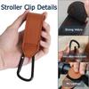 4 Pack Baby Stroller Hooks for Diaper Bag, Stroller Clips Organizer Clip for Bags Mommy Hooks Hanging Multipurpose Carabiner Hooks Free Your Hands for Strollers, Wheelchairs, Shopping, Bicycle view 2