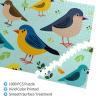 Cartoon Bird Print Funny Wooden Puzzles, Puzzles for Adults 1000 Pieces Home Wall Decor 29.5"x19.7" with Storage Box view 3