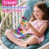 WMXDU Mini Magnetic Tiles with Iron Box, 42PCS Travel Size Magnet Building Blocks Toy Set, Protable Construction Block Toys Educational Learning Sensory Toys for 3+ Year Old Boys Girls Birthday Gift view 4