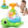 Baby Toys 6-12 Months, Musical Crawling Press to Spin & Glow Turtle Toy for 1 Year Old, Cause and Effect Early Learning for Infant Tummy Time, Christmas 1st Birthday Gifts Boy Girl 7 8 9 10 11 Month view 1