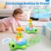Baby Toys 6-12 Months, Musical Crawling Press to Spin & Glow Turtle Toy for 1 Year Old, Cause and Effect Early Learning for Infant Tummy Time, Christmas 1st Birthday Gifts Boy Girl 7 8 9 10 11 Month view 3