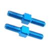 Menolana 2Pcs 3x18mm Turnbuckle Shaft Easy to Install Aluminum Alloy Accessory Parts Replacement for 54247 W202 RC Car Vehicles Hobby view 1