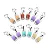 DEARMAMY 6pairs Mixed Earrings Cute Tea Cup Ear Clips for Parties Fashion Shows and Casual Wear Comfortable Dangle Ear Jewelry for Women view 1