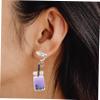 DEARMAMY 6pairs Mixed Earrings Cute Tea Cup Ear Clips for Parties Fashion Shows and Casual Wear Comfortable Dangle Ear Jewelry for Women view 4