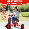 Kids Tricycle for Ages 2-6, Toddler Big Wheel Tricycle with Rubber Wheels, Preschool Daycare Kids Trike Bike, Gift and Toy for Boys and Girls view 2