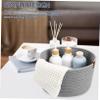 ABOOFAN 2pcs Woven Storage Baskets Neutral Organizing Bins Lid for Home Nursery Laundry view 3