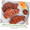 BCOATH 8pcs Chicken Decorations Farmhouse Kitchen PVC Simulated Chicken Popcorn Decorative Models view 3