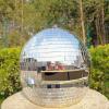 2025 Disco Ball Helmet Silver Glitter,Reflective Mirror Ball Helmet,Mirror Mosaic Headgear,Hanging Disco Party Decorations For Bar Club Celebration Festive Gatherings Accessory (No light style) view 3