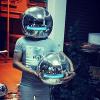 2025 Disco Ball Helmet Silver Glitter,Reflective Mirror Ball Helmet,Mirror Mosaic Headgear,Hanging Disco Party Decorations For Bar Club Celebration Festive Gatherings Accessory (No light style) view 4