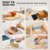 29 PCS Wooden Kids Cooking Set, Toddler Montessori Cooking & Baking Kitchen Tools for Real Cooking, 3 Knifes, Real Cutting Board, Apron, Kid Safe Kitchen Utensils for 3+ Year Old Boys Girls Gift view 3